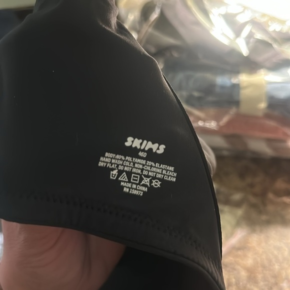 SKIMS Cotton Jersey T'Shirt Bra Plus Size Lined No Padding Onyx Size 46D - Picture 3 of 5